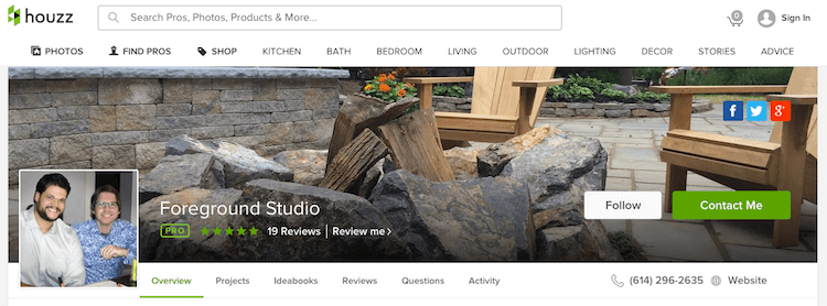 Foreground Studio Houzz Page